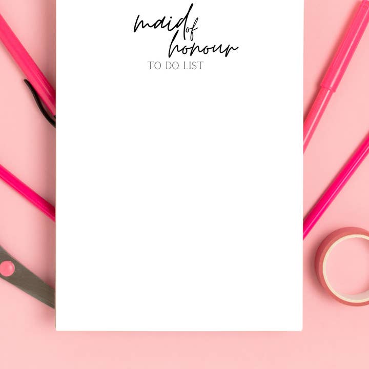 Hedersjungfru Anteckningar - Att göra-lista för wholesale av Never Knew I Needed