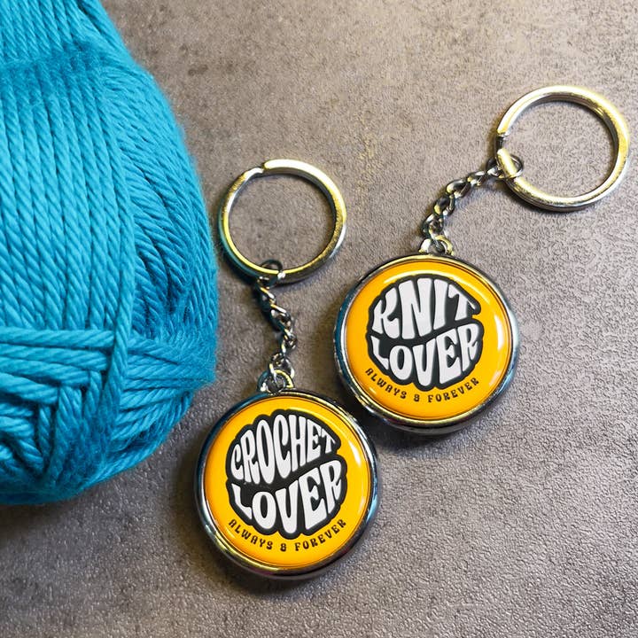 Crochet and Knit Lover Keychain for wholesale by Anna B. Shop