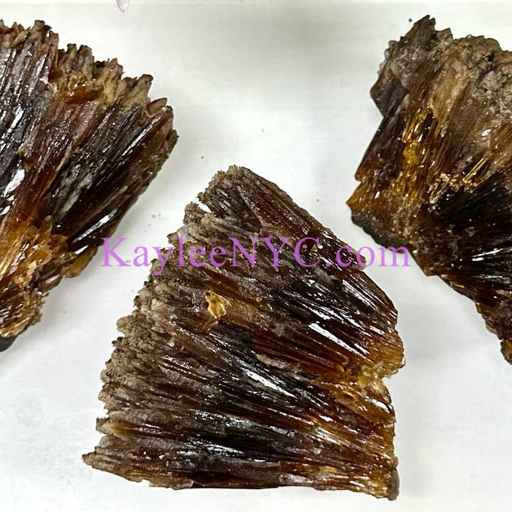 8-12 PCs Natural Amber Calcite Raw Crystal 3.9-4lbs for wholesale by KayleeNYC