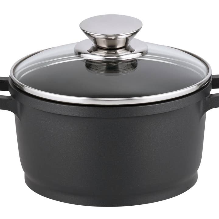 Elo Alucast Casserole with Glass Lid 16cm for wholesale by Elo