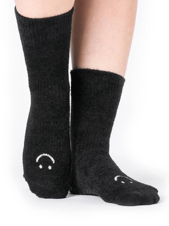 Women's Happy Cloud Crew Grip Sock for wholesale by Pointe Studio