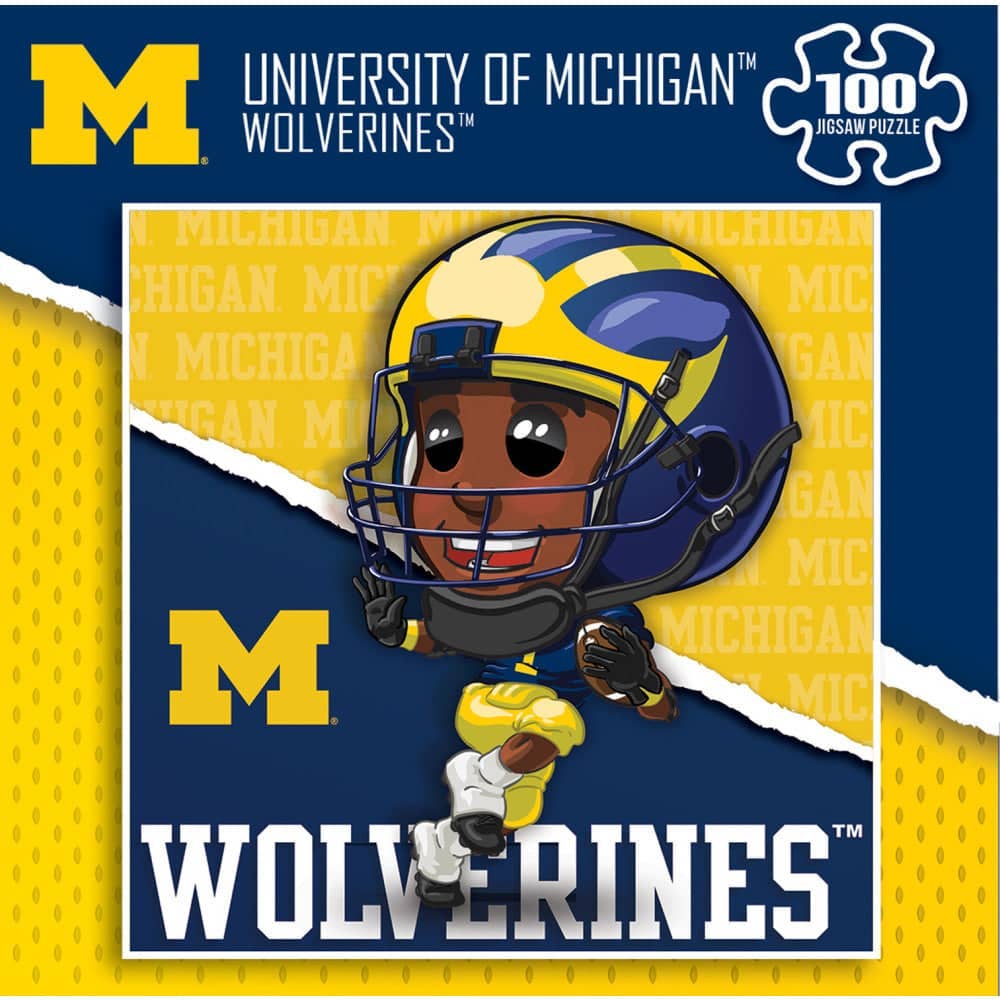 Masterpieces Puzzles - Wholesale Puzzle - Adult - Michigan Wolverines - NCAA Mascot 100 Piece Jigsaw Puzzle2