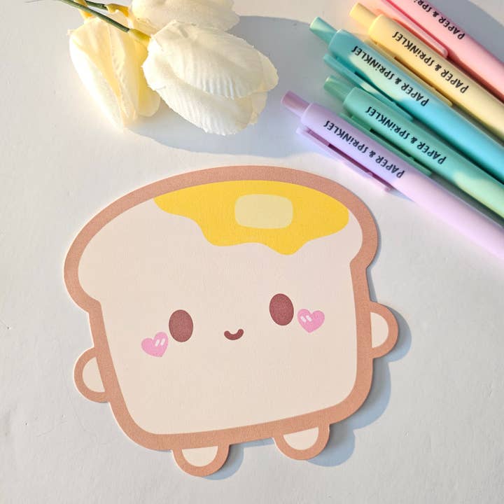 Carte de vœux/découpe en forme de pain/toast pour la vente par Paper and Sprinkles