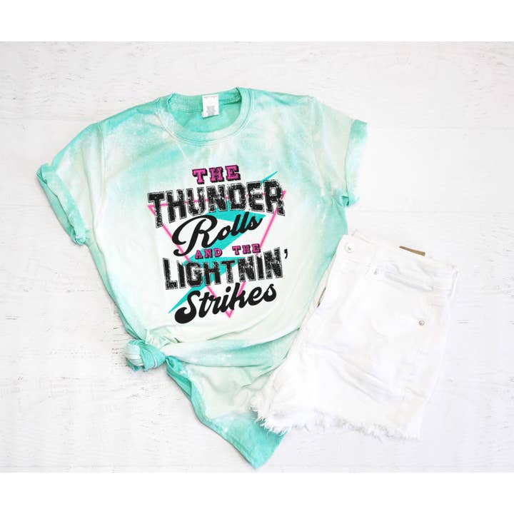 Thunder Rolls Tee - Tie Dye for wholesale by Missery and Co.