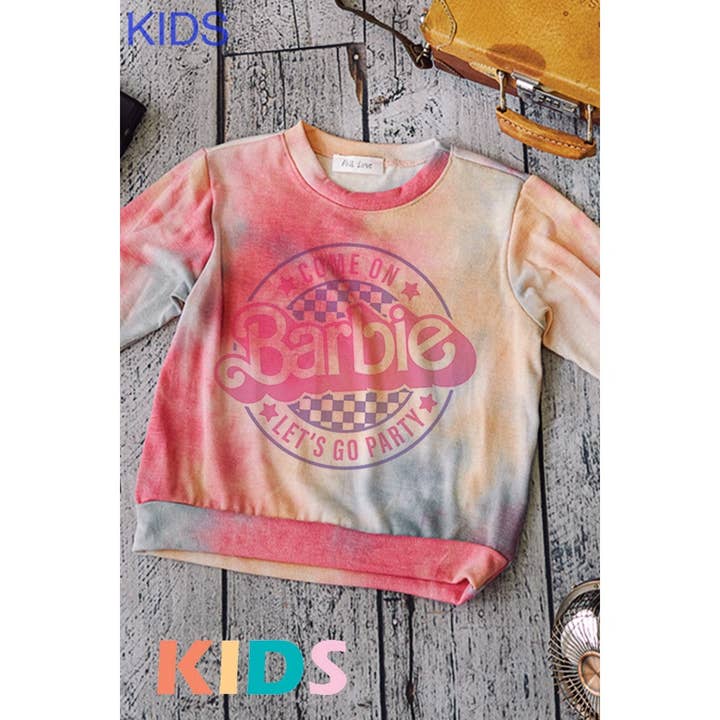 Phil Love – wholesale Screen-printed t-shirt – Kids – Kids Barbie print Soft long sleeve top2