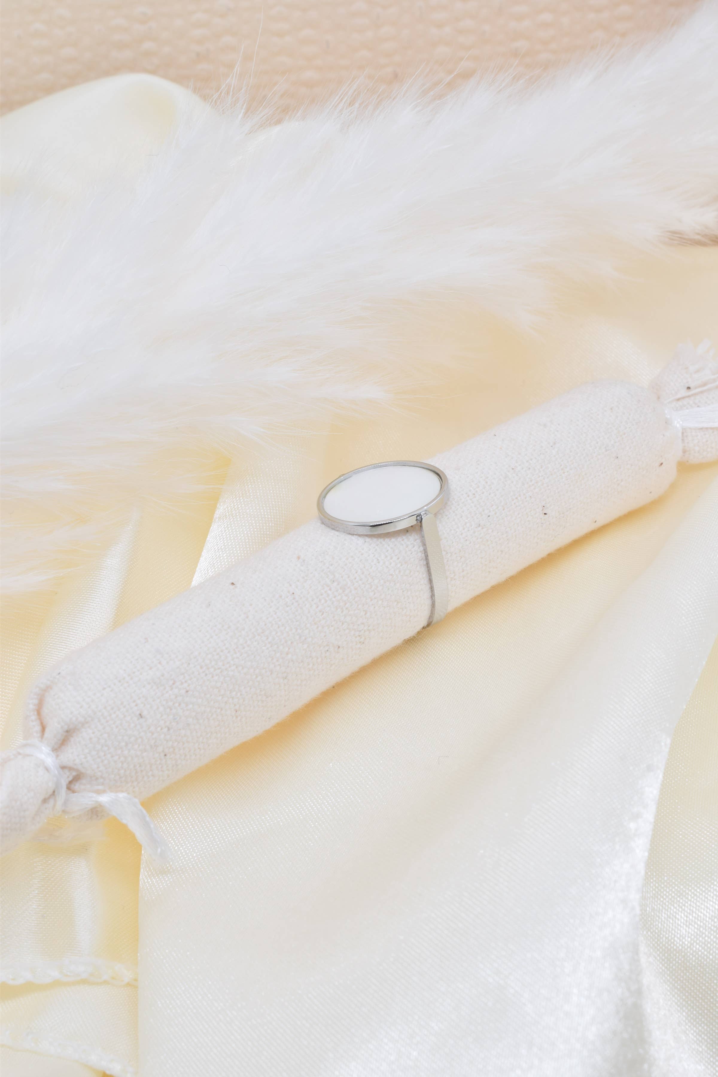 Kapyco – Großhandel Cocktail-/Statement-Ring – Verstellbarer Ring aus Edelstahl in Gold- oder Silberoptik mit Perlmutt oder Natursteinen2