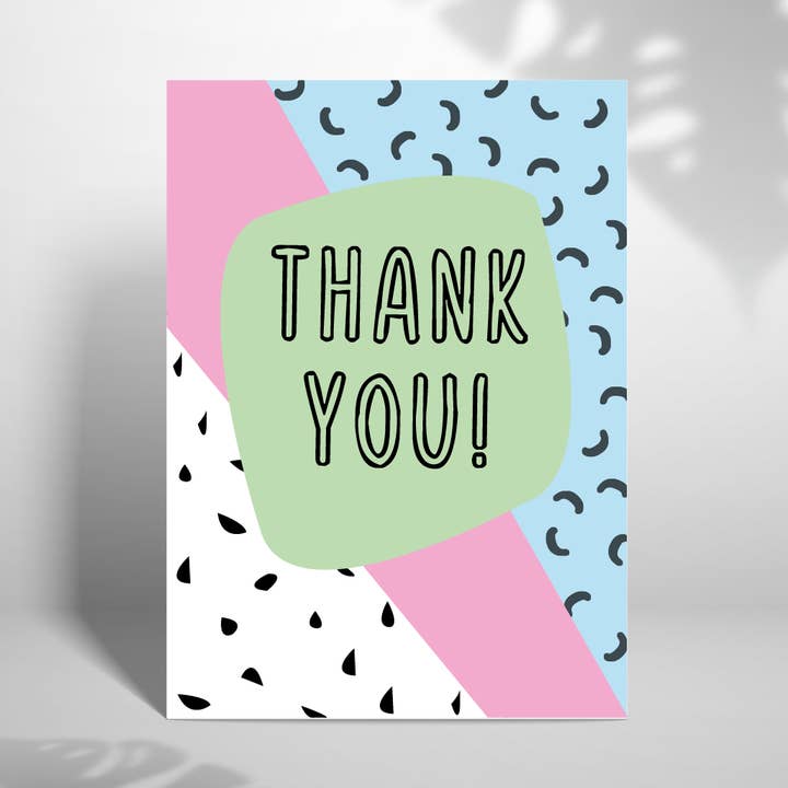 Thank You 5x7 Card for wholesale by Laura Lonsdale