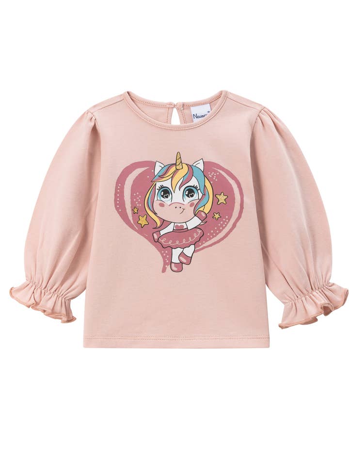 Rosa T-Shirt Sweet Einhorn für den Großhandel von Newness Kids