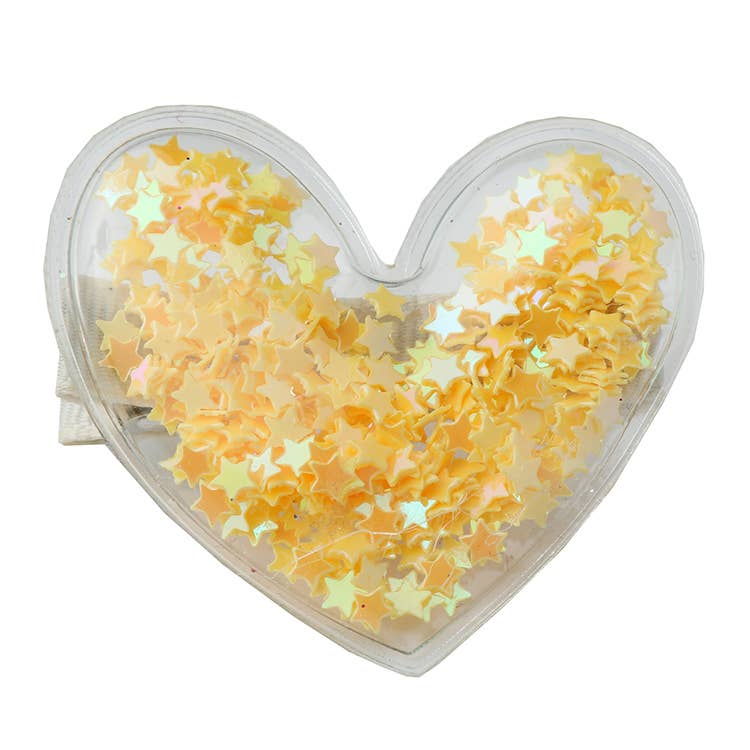 Sparkle Sisters by Couture Clips – wholesale Hair clip – Child – Confetti Heart Hair Clips1
