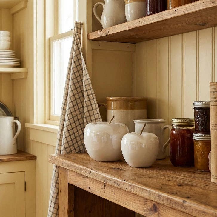 Bentley & Bo – wholesale Decorative tabletop object – Pair of Porcelain Apples1