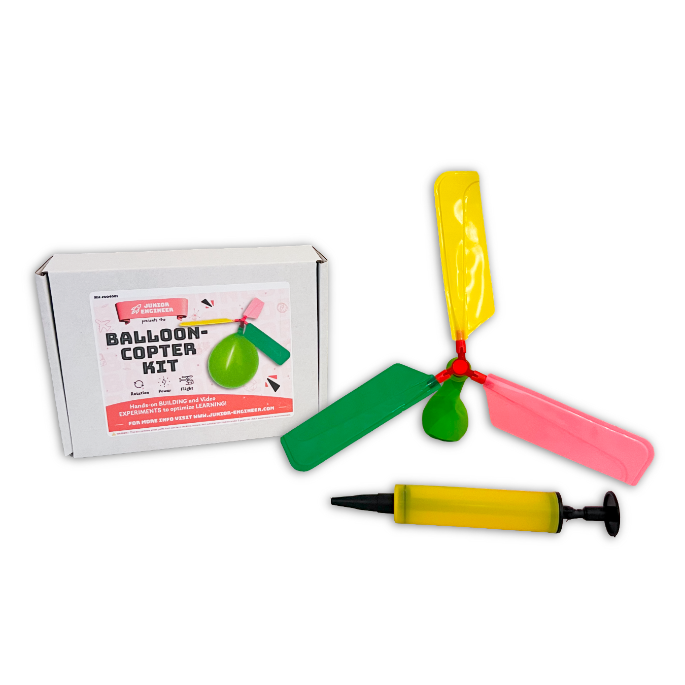 Junior Engineer - Wholesale Building Set - Kids - Balloon-Copter STEM Kit - Build a Mini Helicopter that Flies2