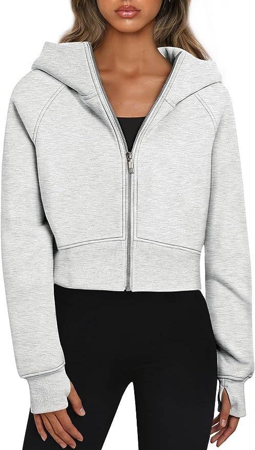 NINEXIS - Vente Sweat à capuche – femme - CWOHOL0366_Haut à capuche décontracté zippé à manches longues9