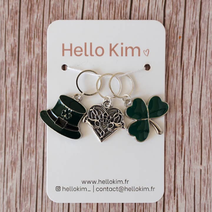 Hello Kim - Kim Chui - Wholesale Knitting/Crochet Supplies - I love Ireland #4 - Stitch markers1