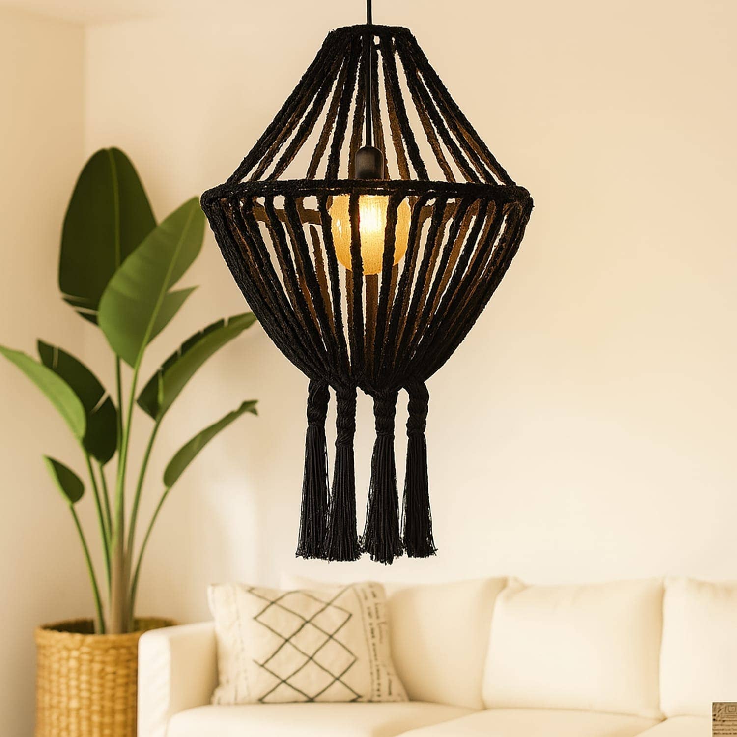 Etnico del Mondo - Wholesale Chandelier/Hanging Light - Macramé Chandelier Waterfall Mchand-03 #20