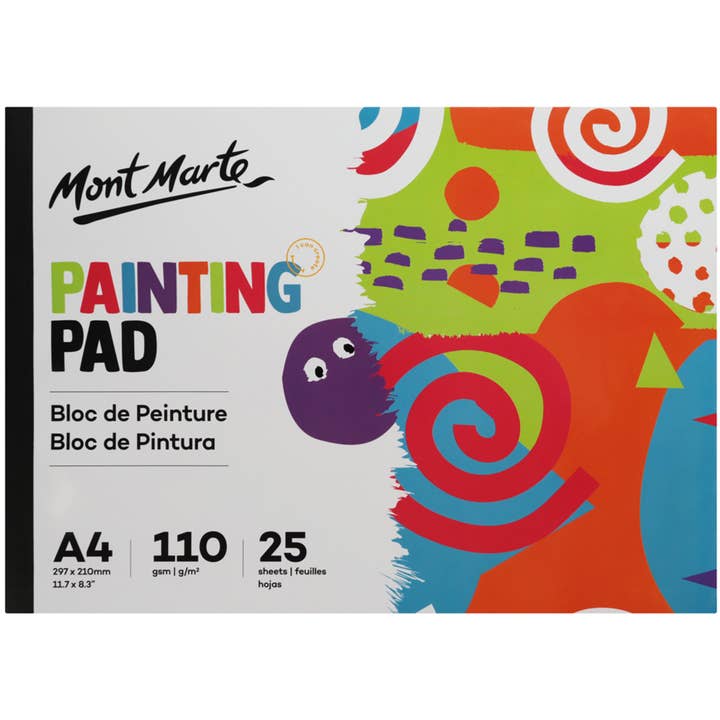 MM Painting Pad A4 25 Sheets for wholesale by Mont Marte Usa, Inc.