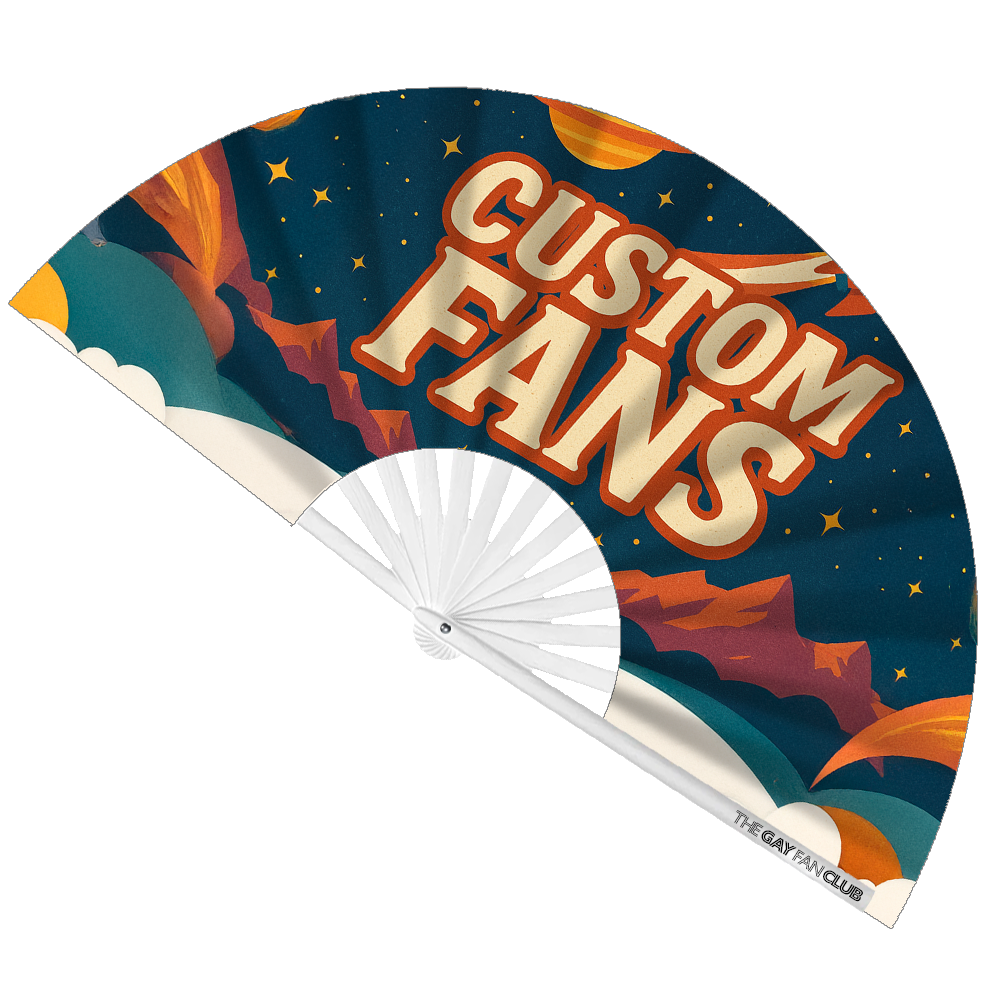 The Gay Fan Club - Wholesale Handheld Folding Fan - Custom Fan Designer10