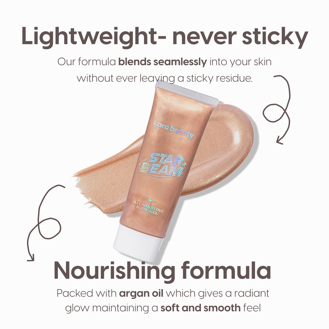 Kara Beauty - Wholesale Body Glitter/Shimmer - STARBEAM Illuminating Body Gel2