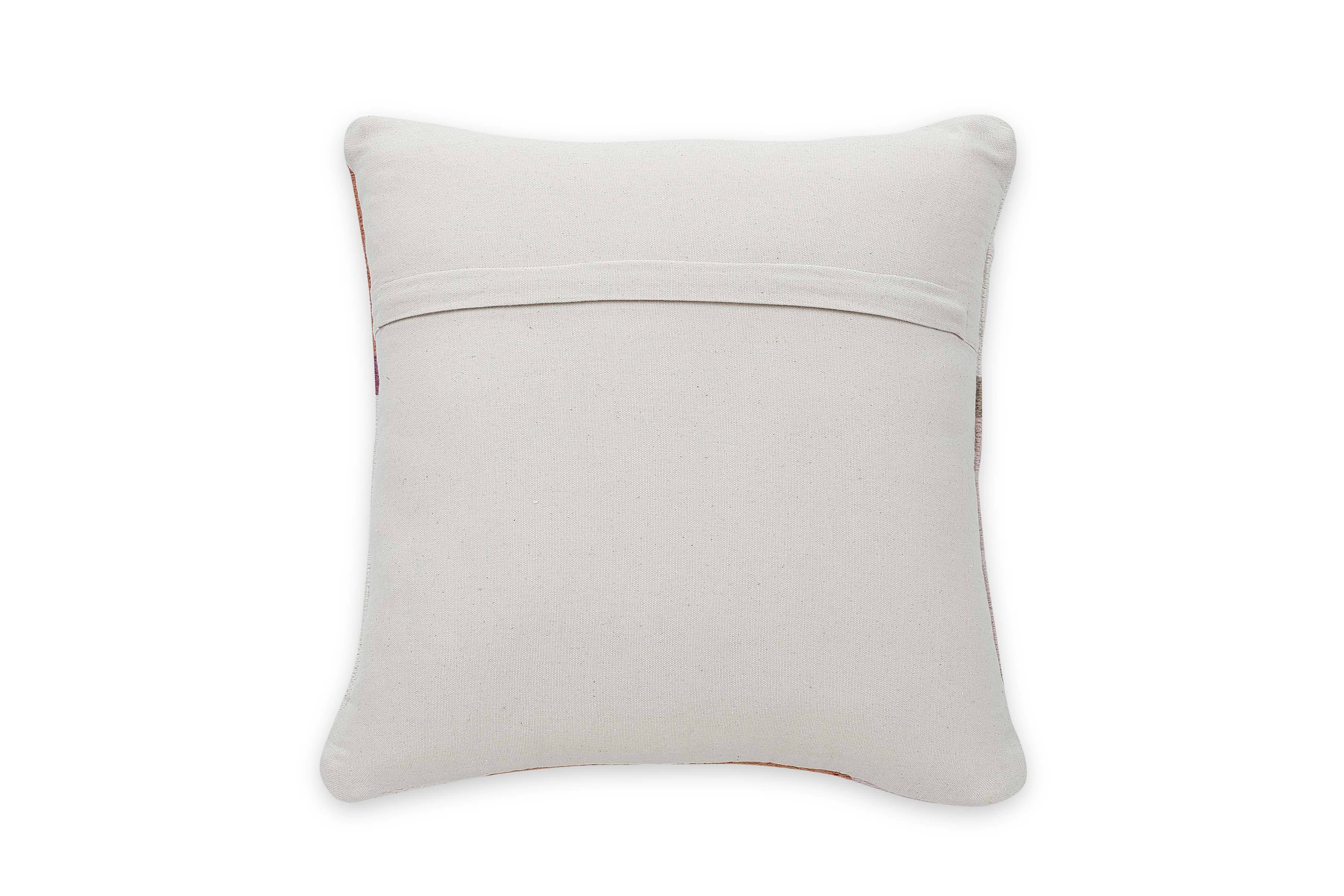 Casa Amarosa – Großhandel Zierkissen – Kissen mit geometrischem Akzent, Weiß/Braun, 45,7 x 45,7 cm  5