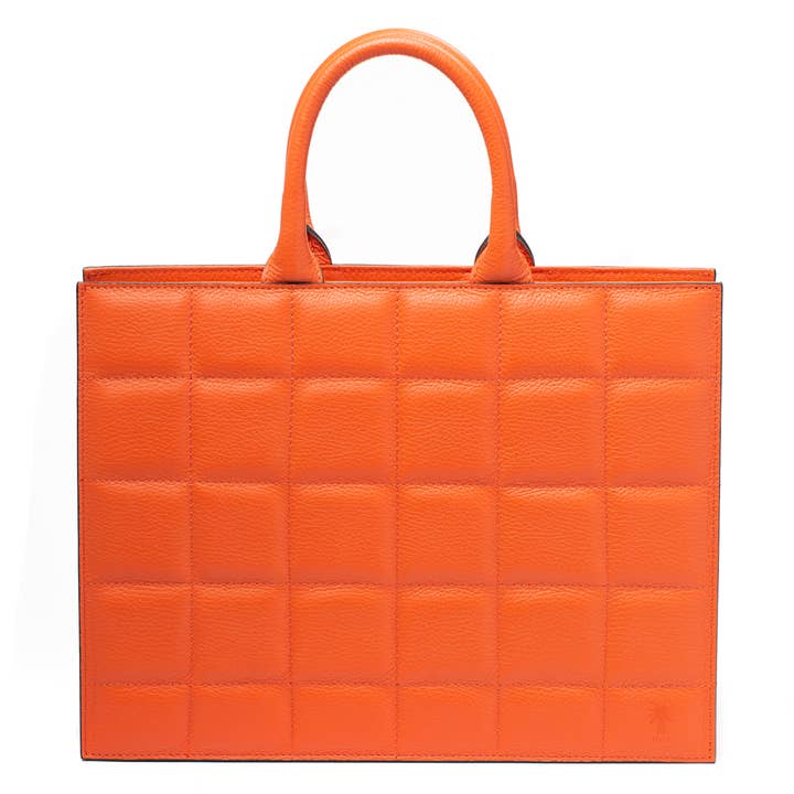 Rita Orange Leather Bag for wholesale by Marlafiji
