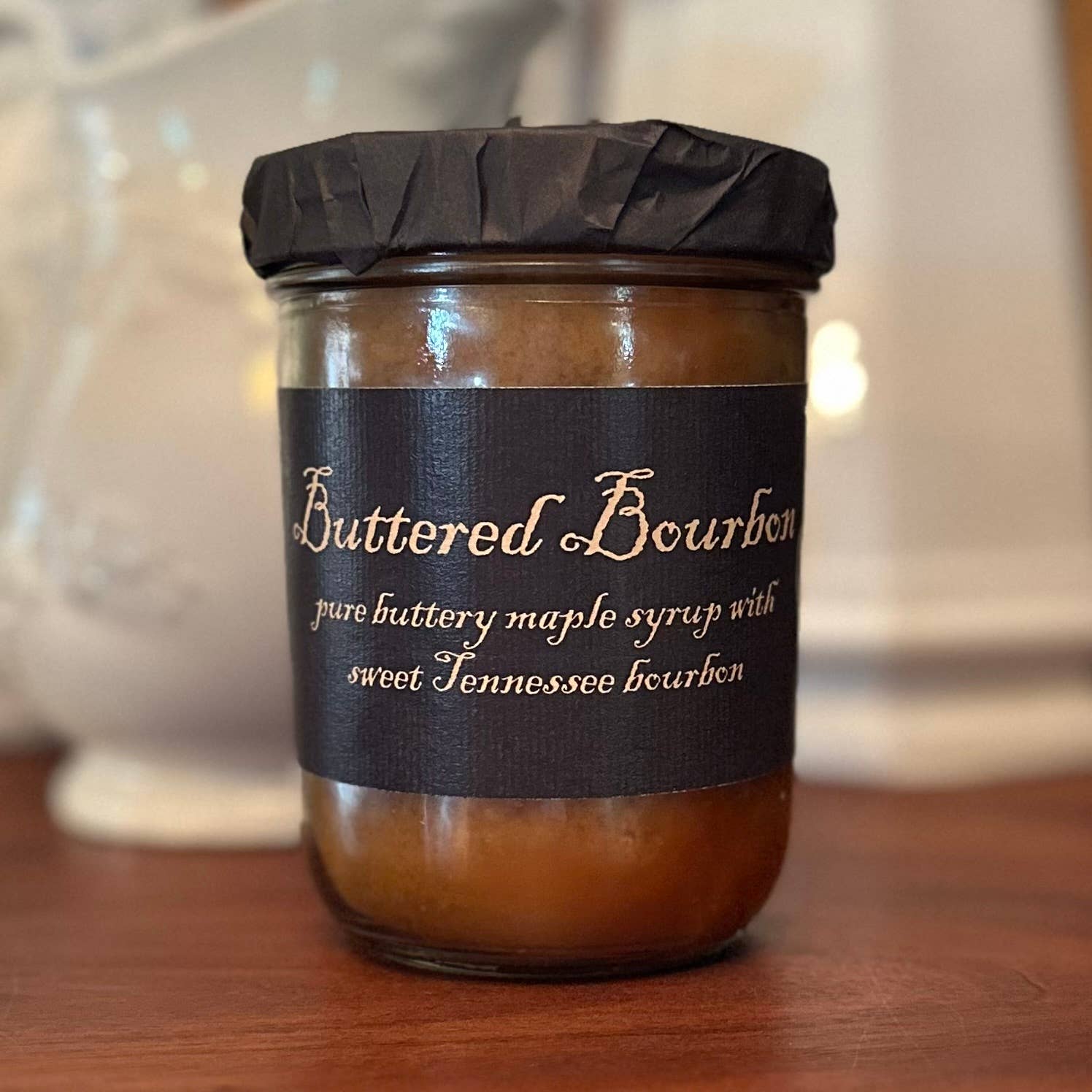 Black Label Candles – wholesale Burkljus – Smörad Bourbon | 16oz Masonburk1