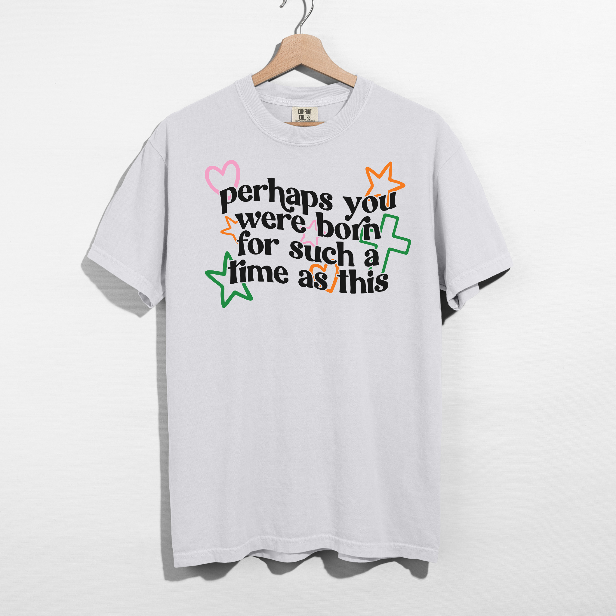Hey Jude Graphic Tees - Vendita all'ingrosso Maglietta serigrafata - Donna - Forse Sei Nato per un Momento come Questo Maglietta4