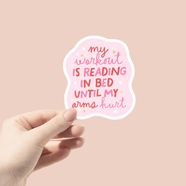 Mon entraînement consiste à lire au lit Sticker pour la vente par Glitter Paper Scissors