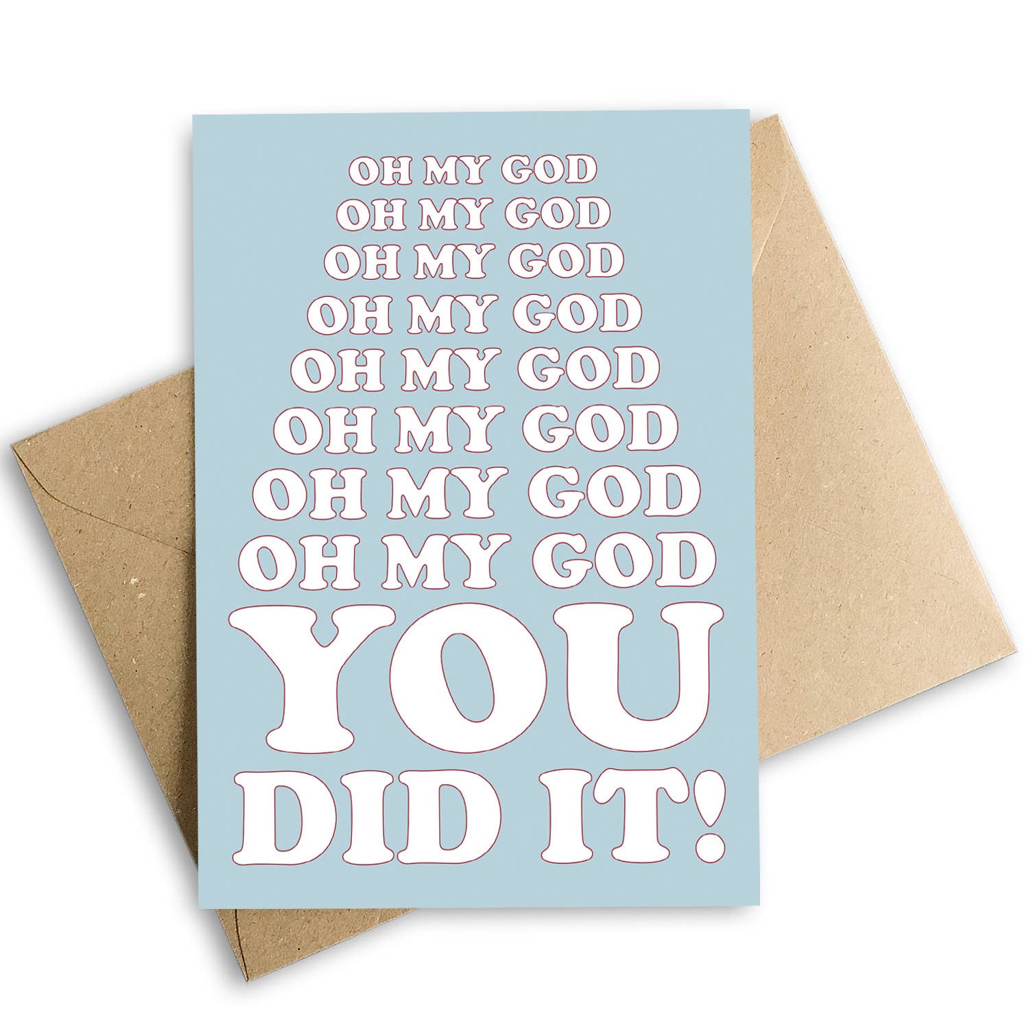 Cloud Cuckoo Design – wholesale Gratulationskort – Herregud, du gjorde det! Grattis Card0