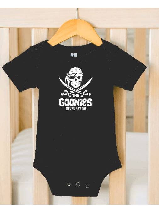 Tron Tron Graphic Wear - Wholesale Clothing Set - Baby - Goonies Never Say Die Bella+Canvas Infant Bodysuit E26