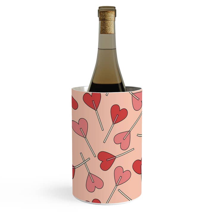 Cuss Yeah Designs Cœurs Sucettes Refroidisseur de Vin pour la vente par Deny Designs