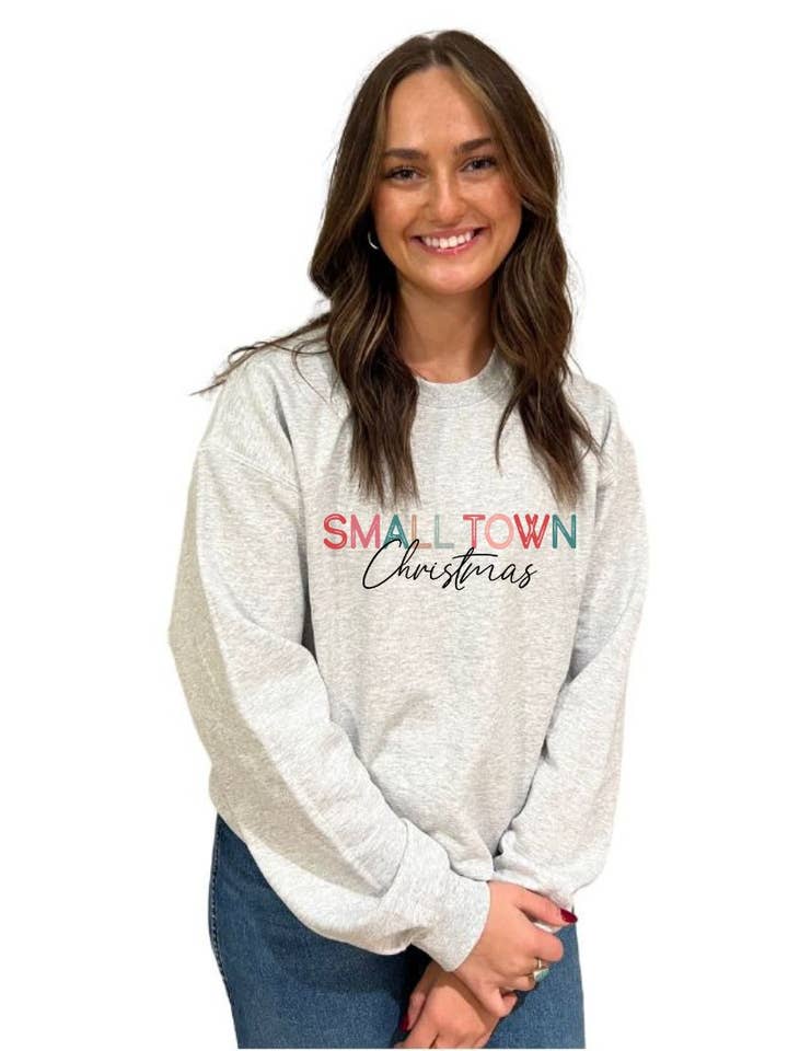 Small Town Christmas Crew Colorful for wholesale by Bar A Apparel