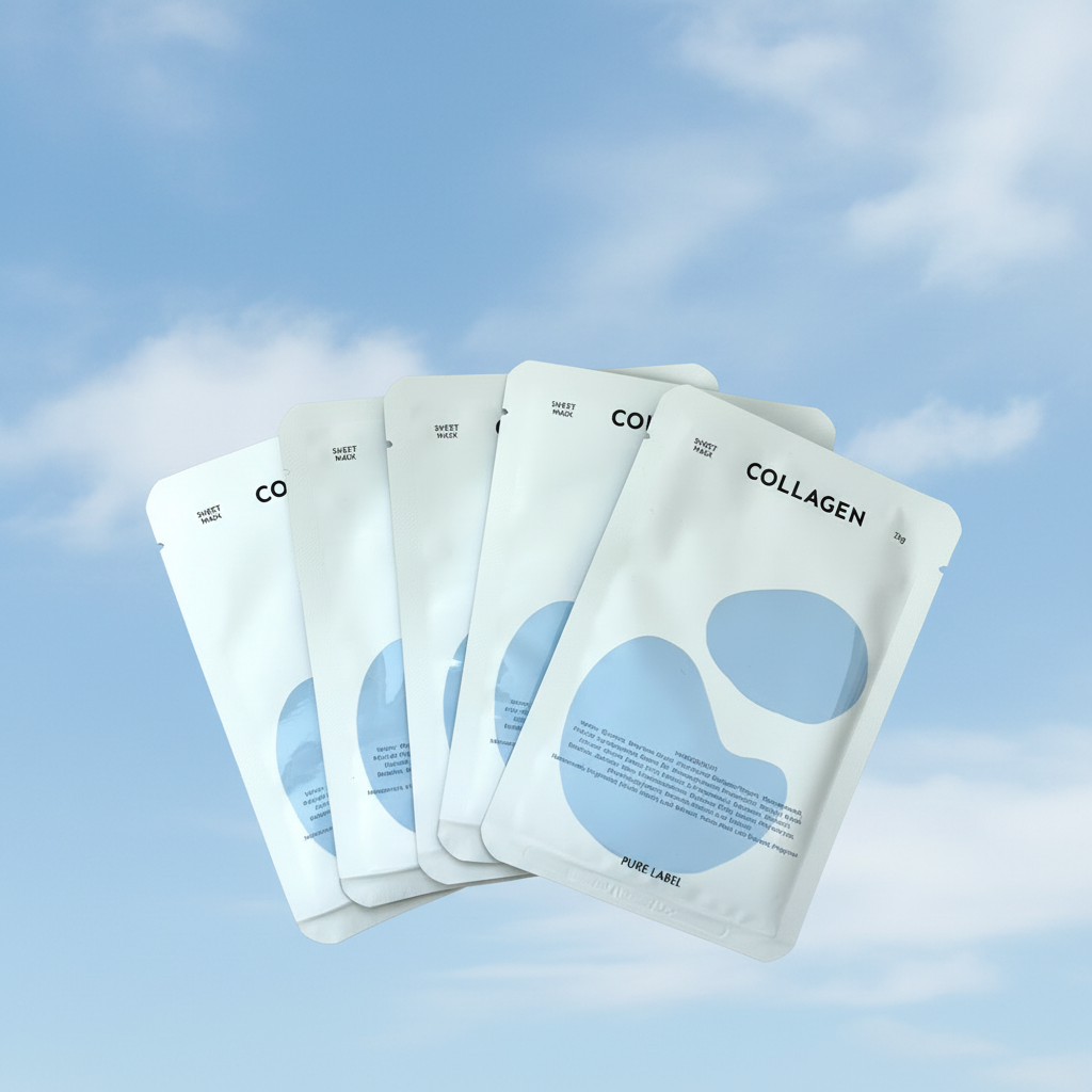 CELEMENT /IN YOUR GLOW - Wholesale Skincare Face Mask - 5 Pack K-Beauty Collagen Sheet Mask Moisture & Elasticity1