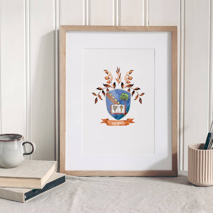 Armagh GAA Wapen Fijnkunst Print - Gaelic Football - Hurling voor wholesale door Minikin Studio