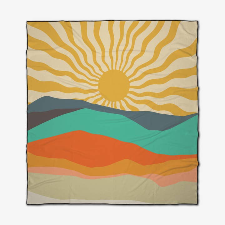 Geometry – wholesale Picnic blanket – Over The Hill0
