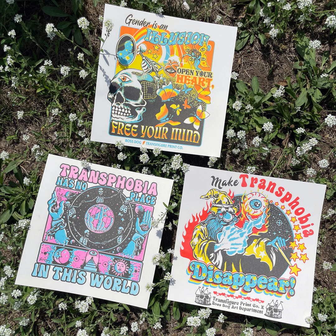 Transfigure Print Co. - Wholesale Art Print - Make Transphobia Disappear Print2