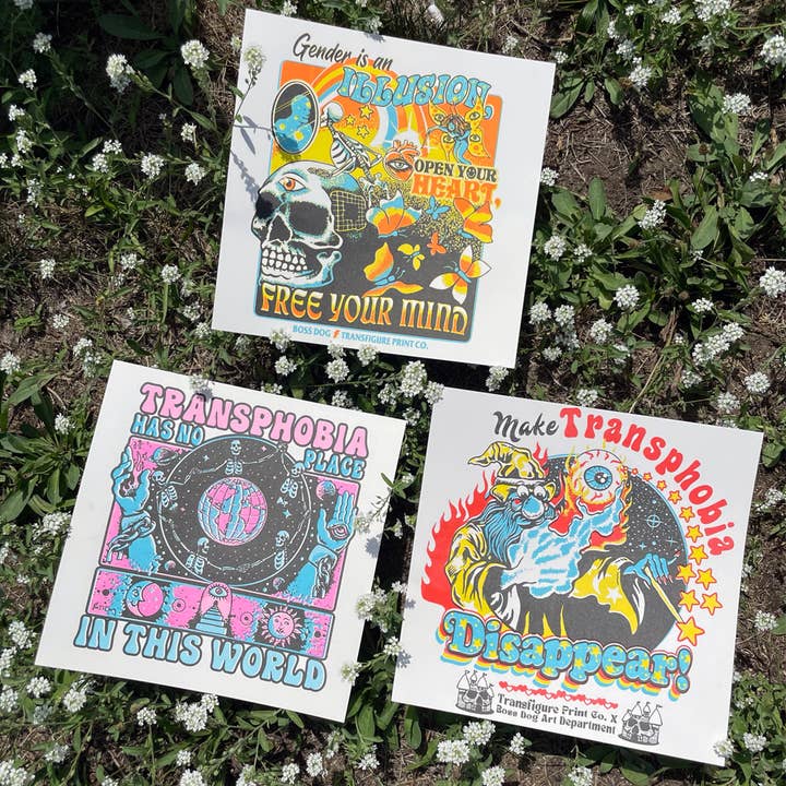 Transfigure Print Co. - Wholesale Art Print - Make Transphobia Disappear Print2