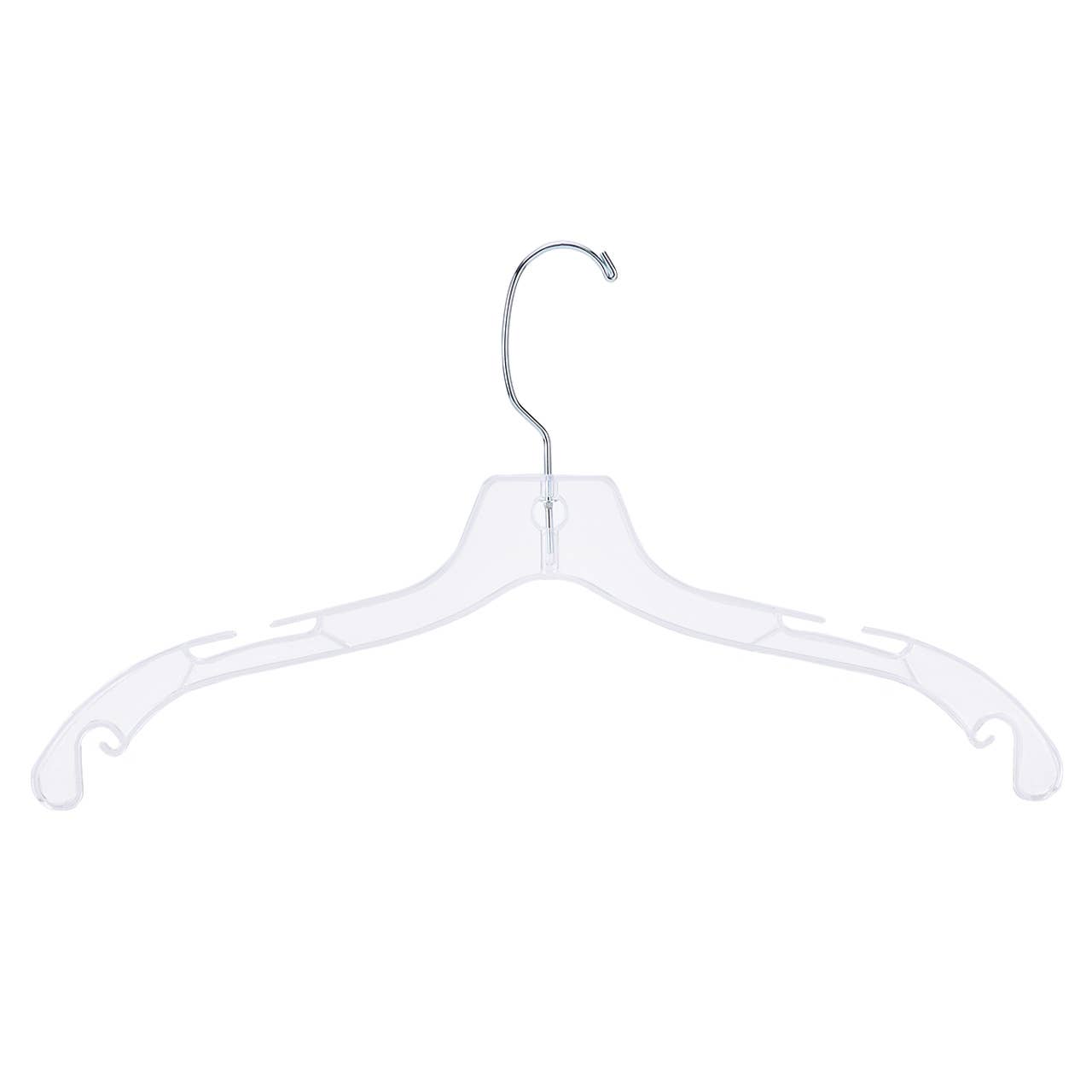 Store Supply Warehouse - Wholesale Clothes Hangers - 17" Heavy Weight Clear Plastic Dress Hangers - Case of 1003