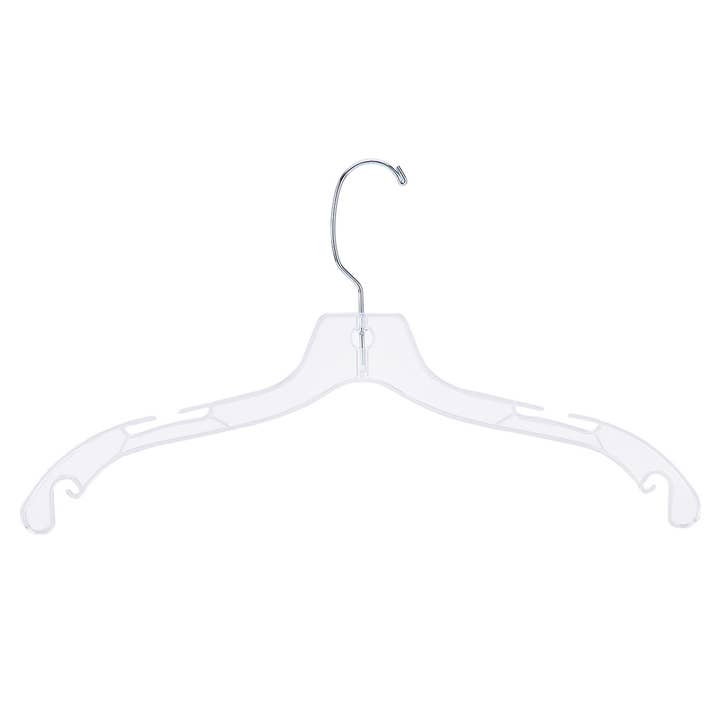 Store Supply Warehouse - Wholesale Clothes Hangers - 17" Heavy Weight Clear Plastic Dress Hangers - Case of 1003