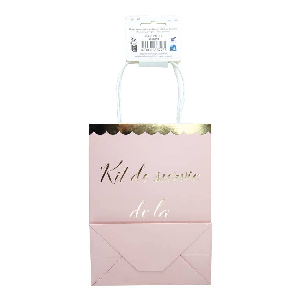 Tim&Puce Factory - Wholesale Gift Bag - PAPER BAG SURVIVAL KIT CALL ME MADAME1