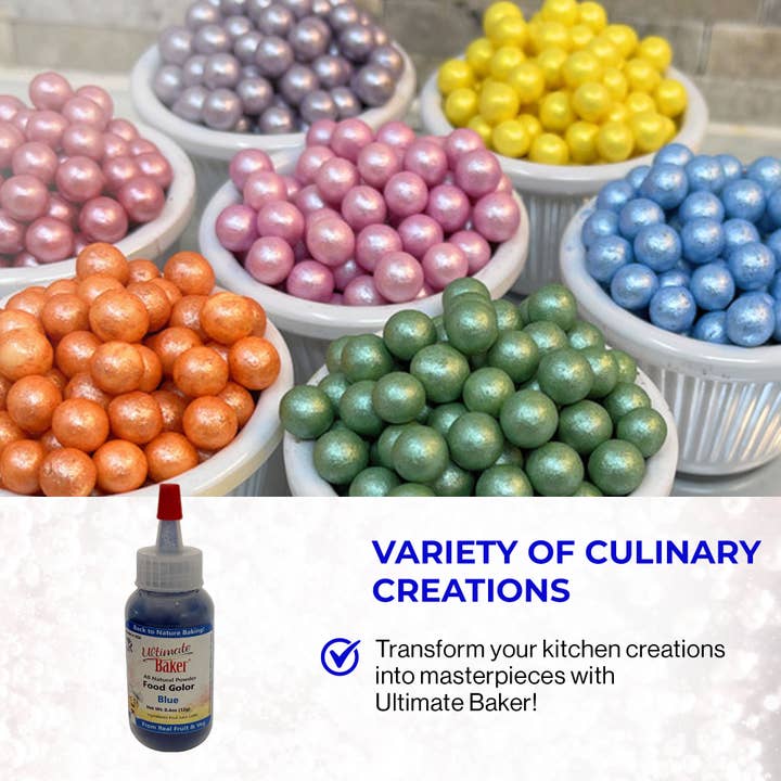 Ultimate Baker - Vente Kit de décoration de gâteau - Colorant alimentaire bleu naturel Ultimate Baker (1x12g)4