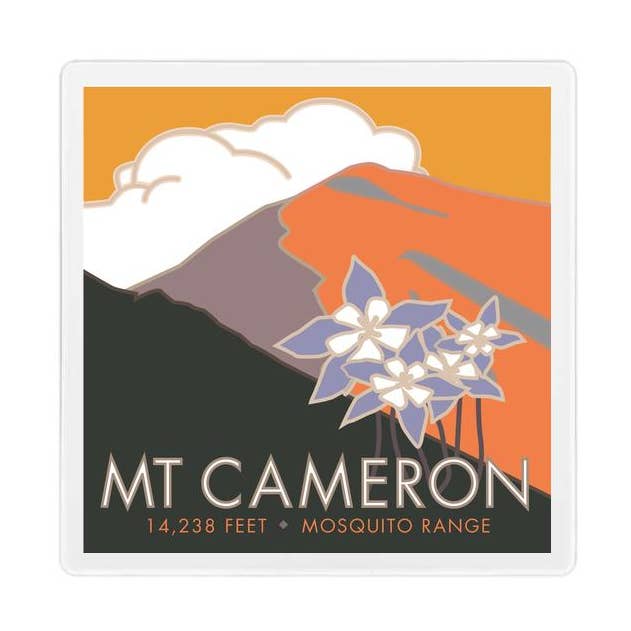 Mt. Cameron, Colorado - Colorado 14er - Coaster for wholesale by Travel Posters by M&W Design Co.