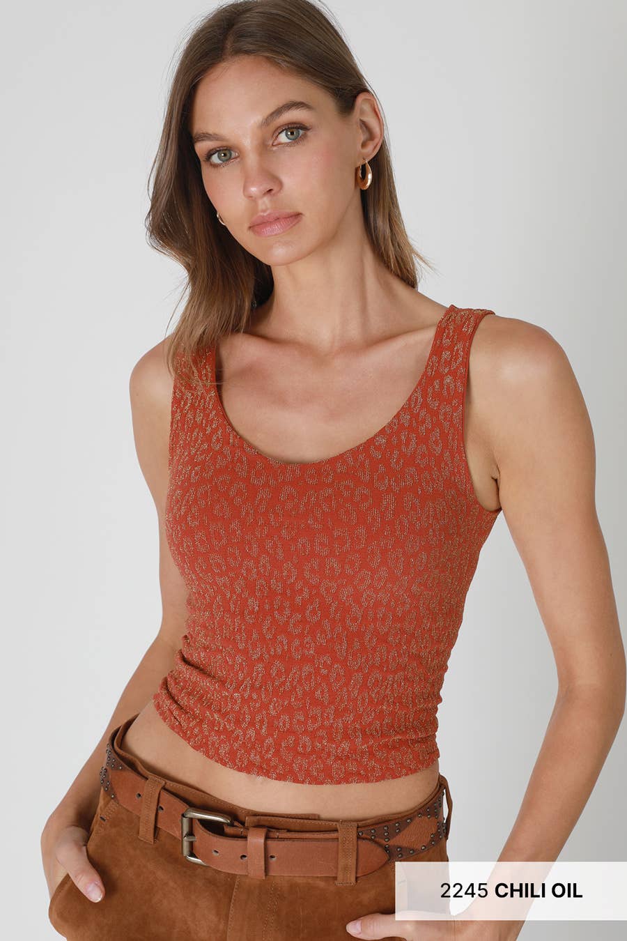 NIKIBIKI - Vente Débardeur – femme - NS8437 - Débardeur Léopard en Lurex8