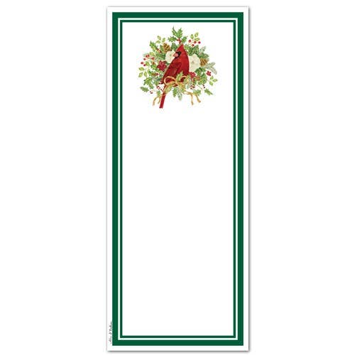 Bloc-notes magnétique 14-360 Winter Cardinal pour la vente par Alice's Cottage