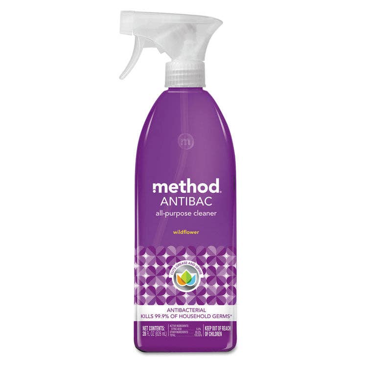 Everyday Supply Co - Wholesale Multi-Surface Cleaner - Method Antibac All-Purpose Cleaner, Wildflower, 28 oz, 8 Pack0