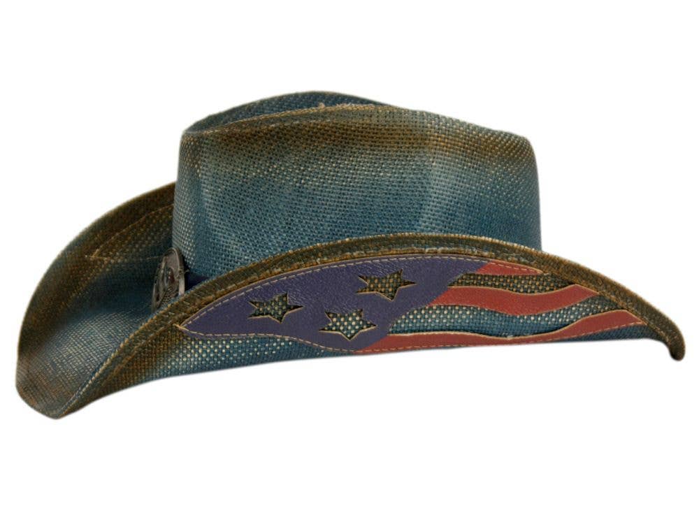 Epoch hats - Vendita all'ingrosso Cappello da cowboy - Unisex - Cappello da cowboy western vintage con distintivo con aquila2