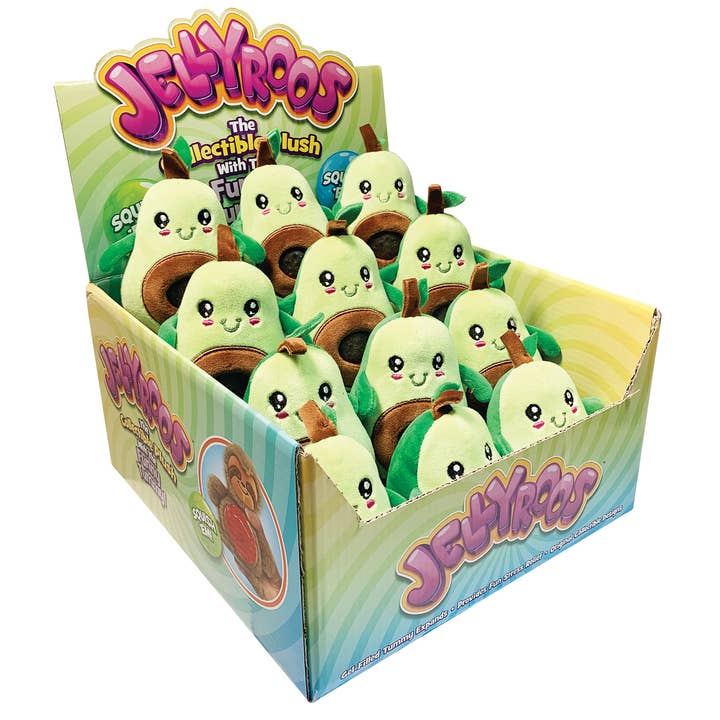 Streamline - Wholesale Stuffed/Plush Toy - Kids & Baby - Jellyroos Plush Toy- Guac Avocado2