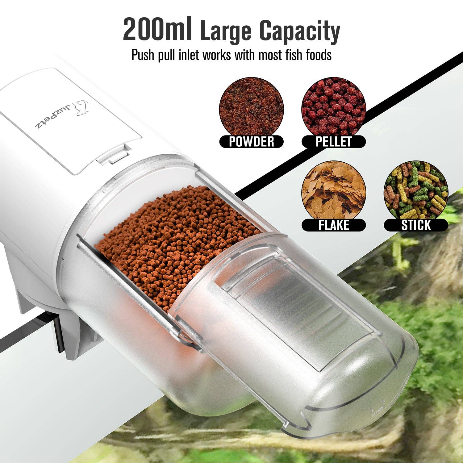 Fosmon - Wholesale Pet Bowl - Cat/Dog - JuzPetz Automatic Fish Feeder with Digital Display4