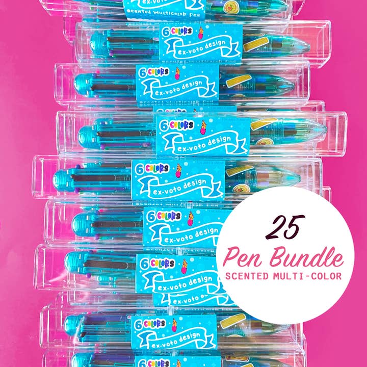 Ex-Voto Design - Venta al por mayor Bolígrafo - Regalo para profesores, bolígrafo de tinta perfumada multicolor