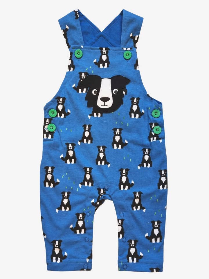 Økologisk bomulds børne smækbukser med hundeprint for engroshandel hos Toby Tiger GmbH