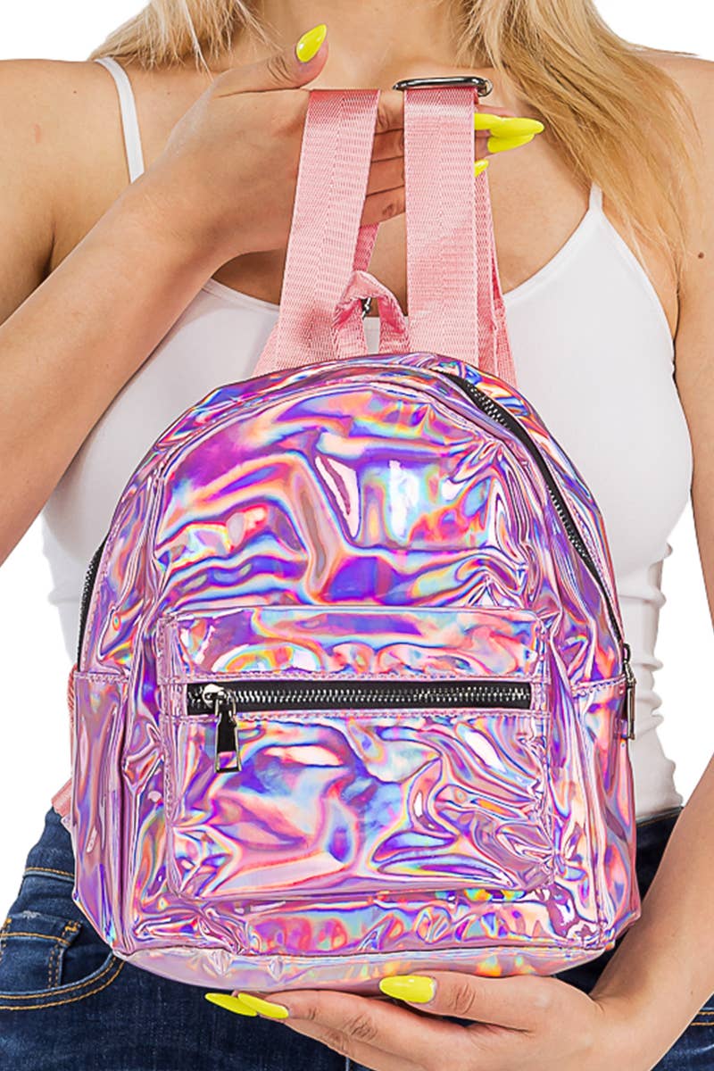 Cap Zone - Vente Sac à dos – femme - Sac à dos à bretelles en nylon brillant rétro brillant brillant1