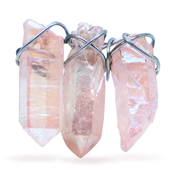 Alfinete de lapela de quartzo - rosa por atacado de Kingpinz